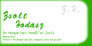 zsolt hodasz business card